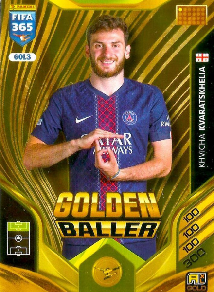 GOL3 - Khvicha Kvaratskhelia - Paris Saint-Germain - GOLD / Golden Baller