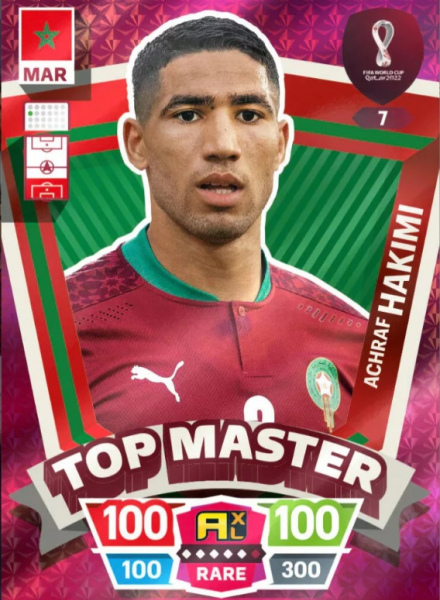 007 - Achraf Hakimi - Morocco - RARE / Top Master