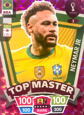 003 - Neymar Jr - Brazil - RARE / Top Master