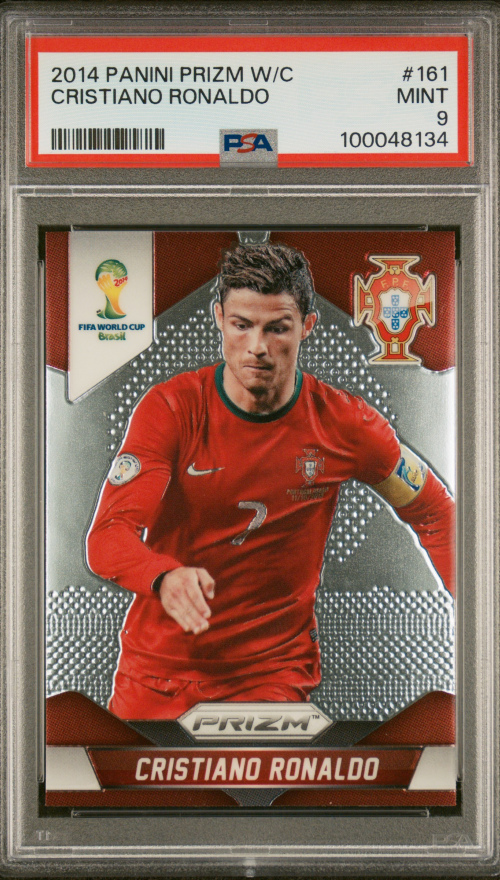 PSA 9  Cristiano Ronaldo World Cup Prizm 2014